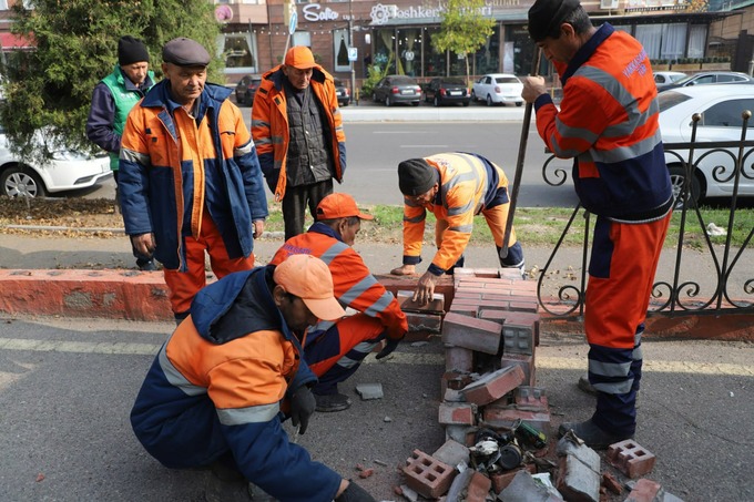 незаконная реклама, рейд, ташкент