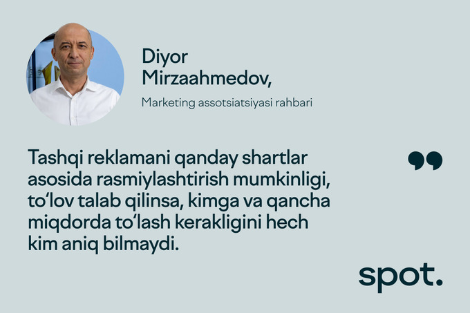 noqonuniy reklama, reklama, reklama agentliklari, tashqi reklama