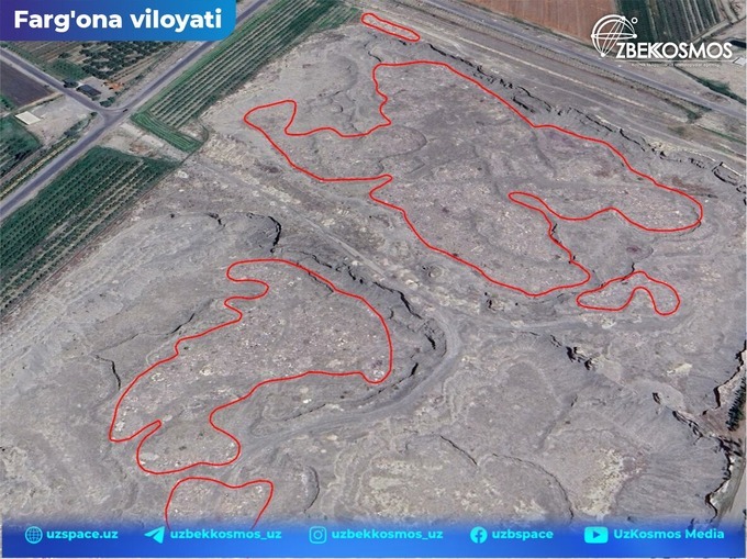 мусорный полигон, отходы, узбеккосмос, экология