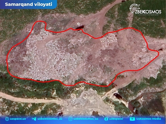 мусорный полигон, отходы, узбеккосмос, экология