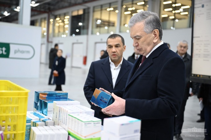 grand pharm, tashkent pharma park, фармацевтика, шавкат мирзиеев