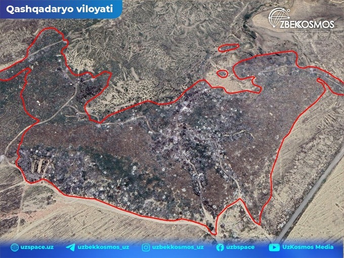 мусорный полигон, отходы, узбеккосмос, экология