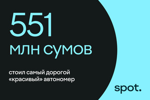 В Узбекистане продали самый дорогой «красивый» автономер