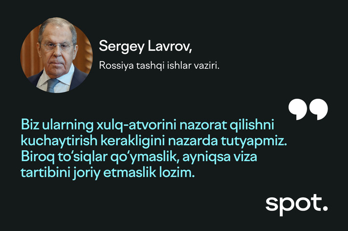 rossiya, sergey lavrov, tashqi ishlar vazirligi