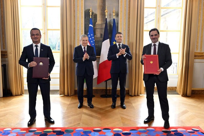 emmanuel makron, fransiya, hamkorlik, prezident, shavkat mirziyoyev