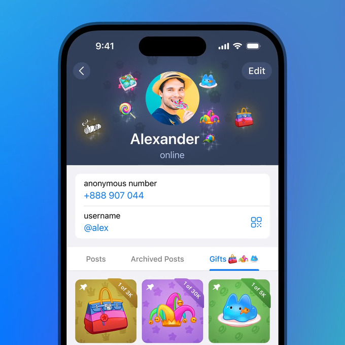 telegram, yangilanish