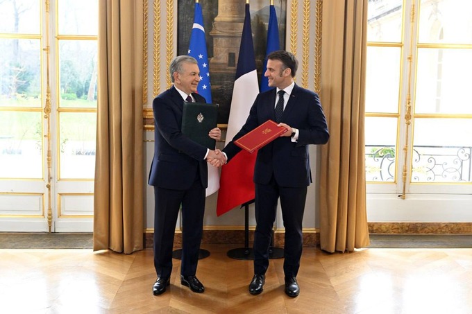 emmanuel makron, fransiya, hamkorlik, prezident, shavkat mirziyoyev