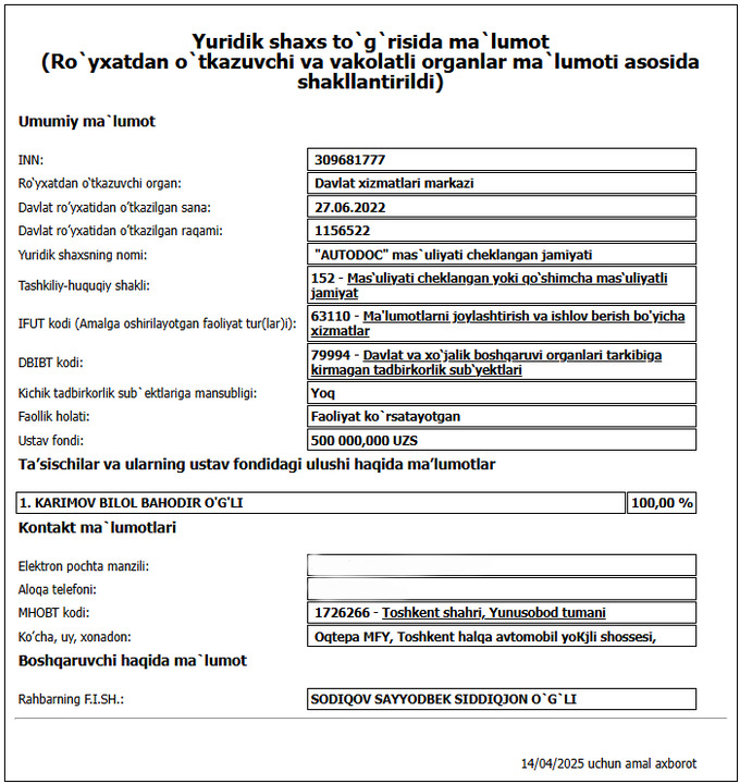 mobil ilova, munosabat, road24, safe road, yhxx