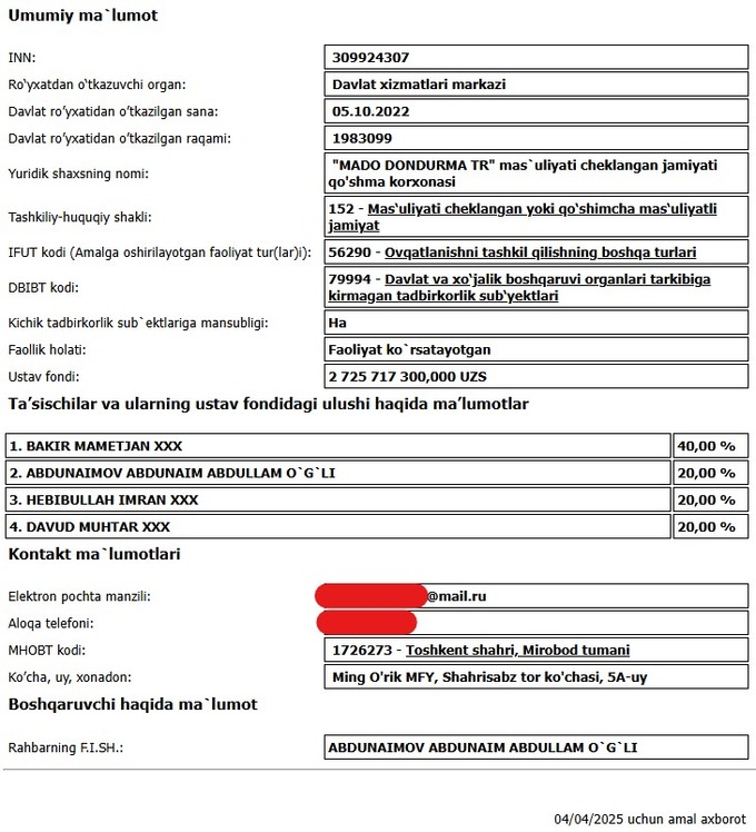 mado, комитет по конкуренции, общепит