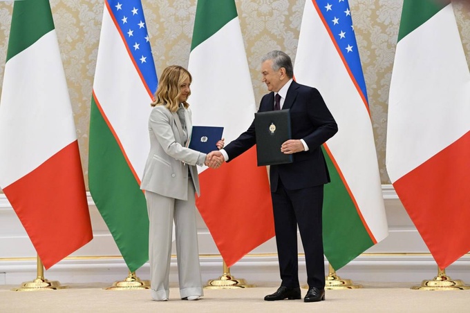 hamkorlik, investitsiya, italiya, jorja meloni, mehnat migratsiyasi, prezident, sanoat, ta'lim