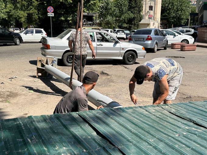 noqonuniy reklama, qonun buzilishi, reklama, toshkent shahri, demontaj