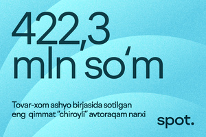 Auksionda eng qimmat “chiroyli” avtoraqam 422 mln so‘mga sotildi
