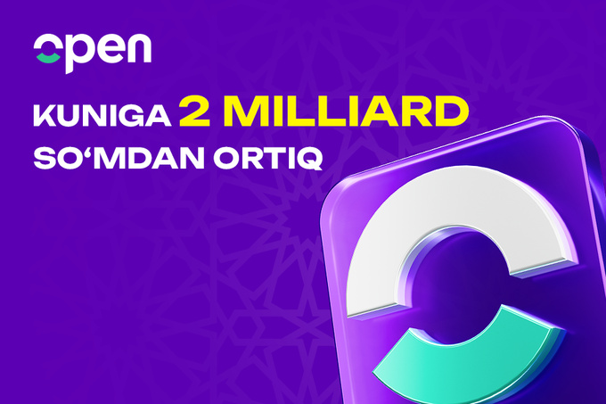 2 mlrd so‘mdan ortiq: “Open Muddatli to‘lov” mijozlari har kuni shuncha mablag‘ga xarid qilmoqda