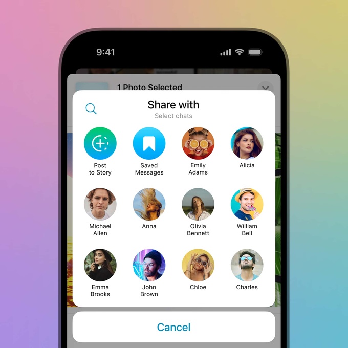 telegram, yangilanish