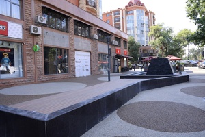 Taras Shevchenkodagi gastronomik ko‘cha qurilishining ikkinchi bosqichi yakunlandi