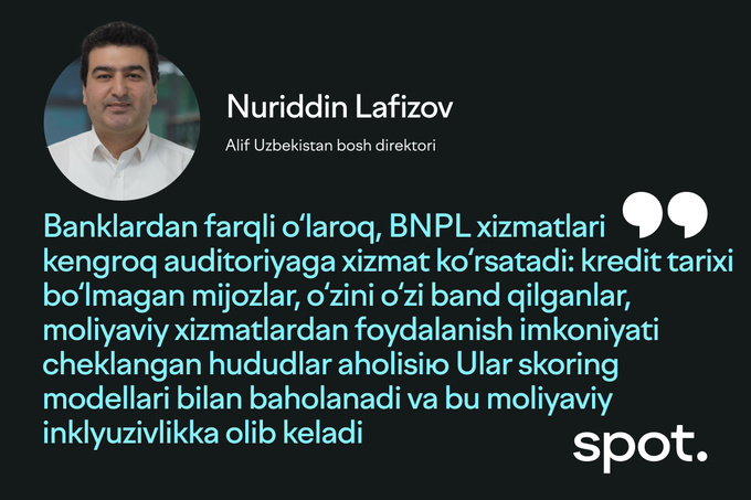 bnpl, bo‘lib-bo‘lib to‘lash, markaziy bank, muddatli to‘lov, nasiya bozori, rassrochka