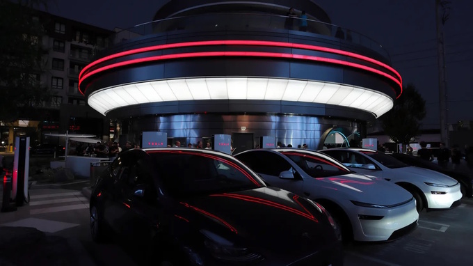 tesla, лос-анджелес, общепит, сша