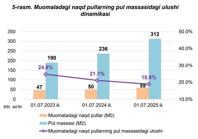 markaziy bank, naqd pul, pul tushumlari