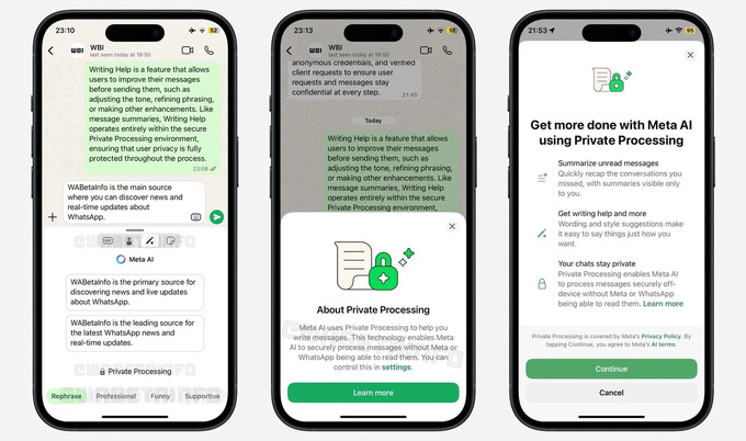 whatsapp, xabarlar, sun'iy intellekt