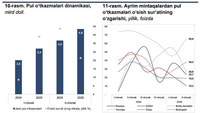 markaziy bank, migrantlar, pul o'tkazmalari