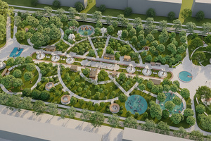 Navoiydagi ko‘l atrofida yangi park quriladi. Foto