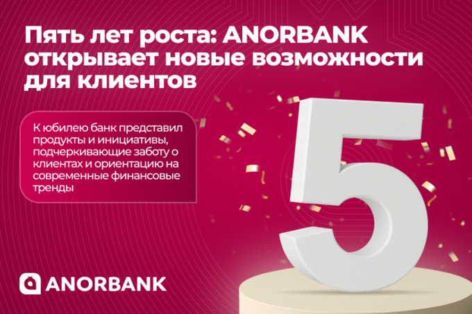 ANORBANK отмечает юбилей: новые сервисы и подарки клиентам