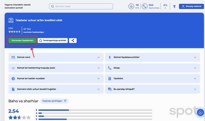 qo'llanma, talaba, ta’lim krediti