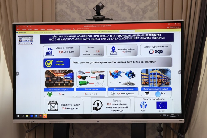 инвестиции, китай, промышленность, ферганская область