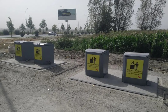 В Самарканде появился первый подземный пункт сбора отходов