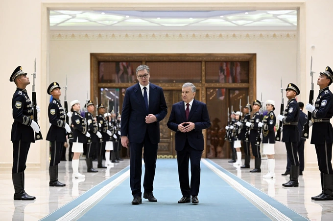 prezident, serbiya, shavkat mirziyoyev