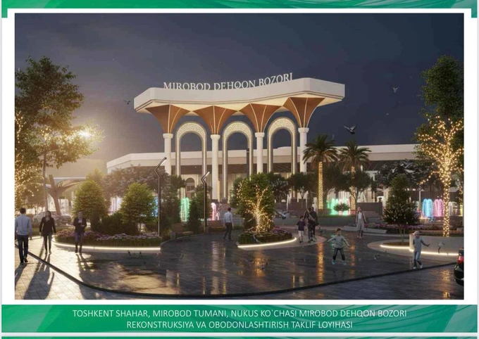 bozor, mirobod, rekonstruksiya, ta'mirlash, toshkent shahri