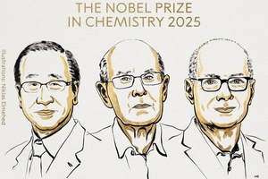 Kimyo bo‘yicha Nobel mukofoti metall-organik karkaslar uchun berildi