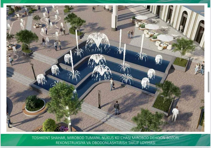 реконструкция, рынок мирабад, ташкент, торговля