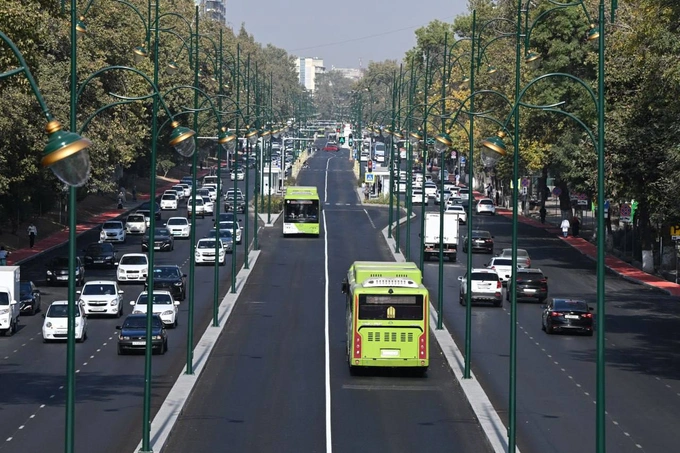 avtobus, brt, jamoat transporti, prezident, shavkat mirziyoyev, shota rustaveli