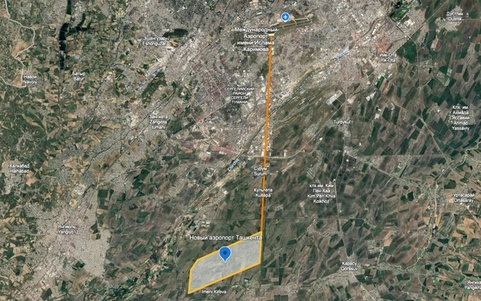 kompensatsiya, qurilish, toshkent aeroporti, toshkent viloyati, yer maydoni, yer uchastkasi