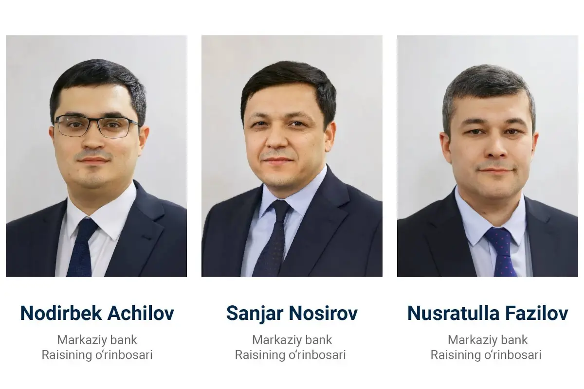 В Центральном банке Узбекистана назначены три новых заместителя председателя