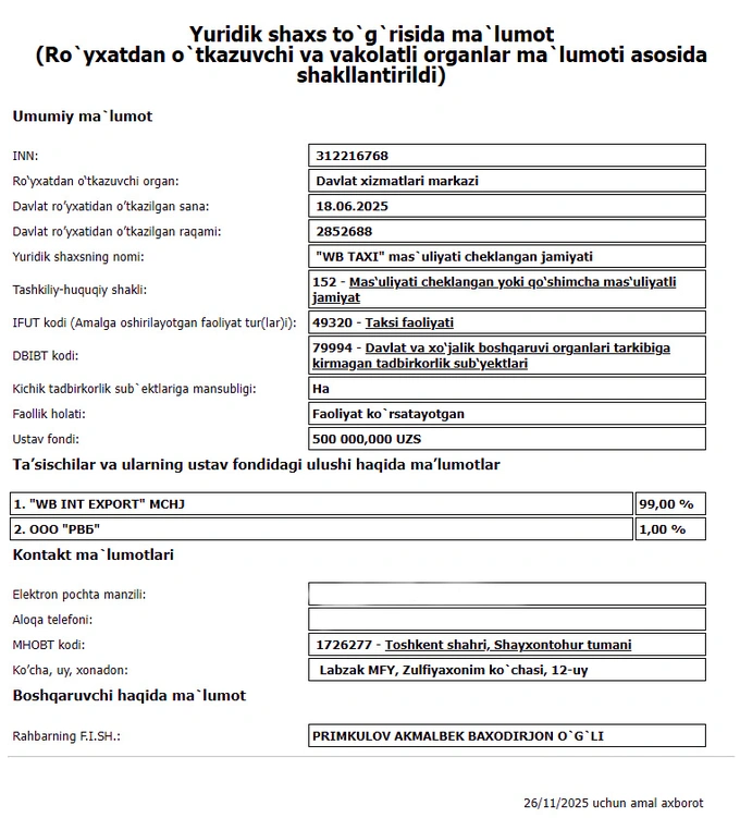 o'zbekiston, wb taxi, wildberries