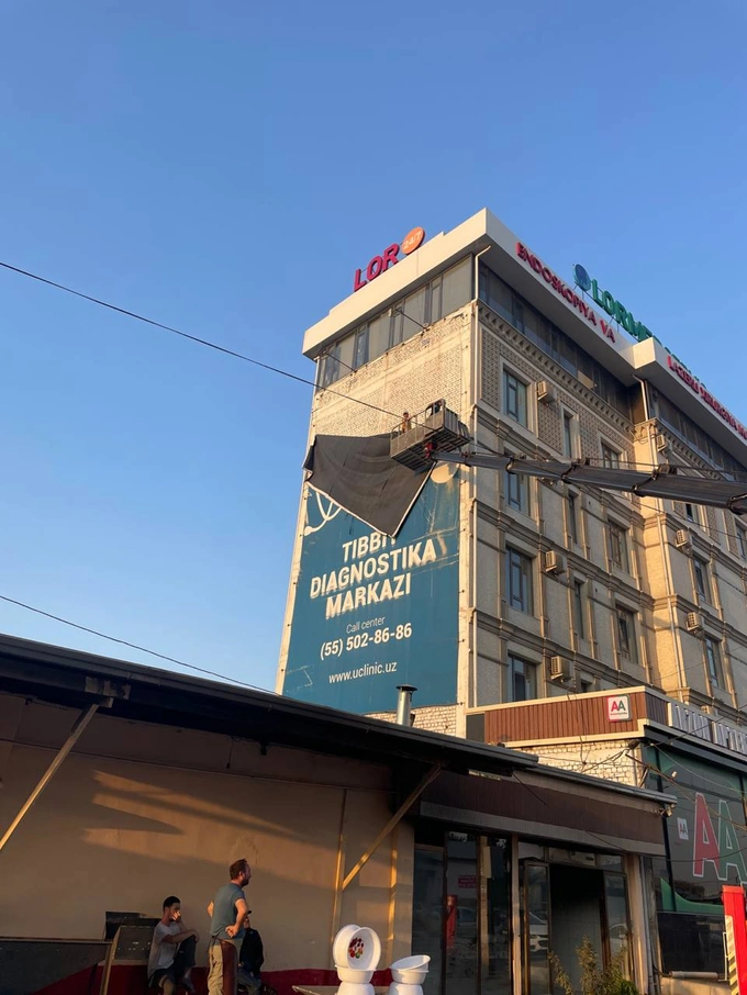 вывески, незаконная реклама, хокимият ташкента