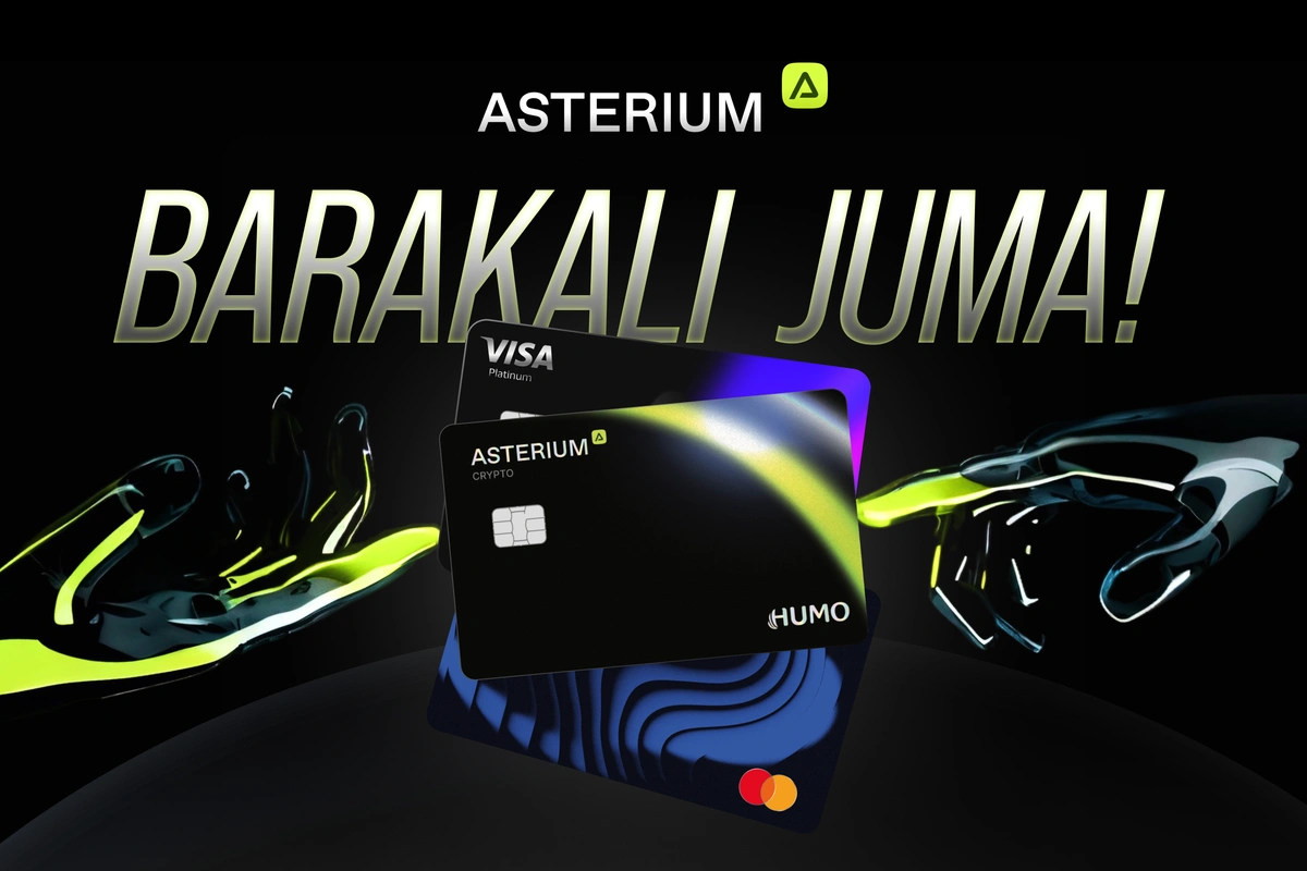 Asterium virtual kriptokartalar rasmiylashtirishni bepul qildi