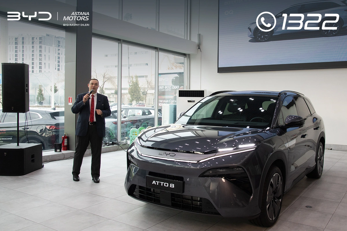 В BYD Yakkasaroy прошла мини-презентация новинки модельной линейки бренда в Узбекитане АТТО 8