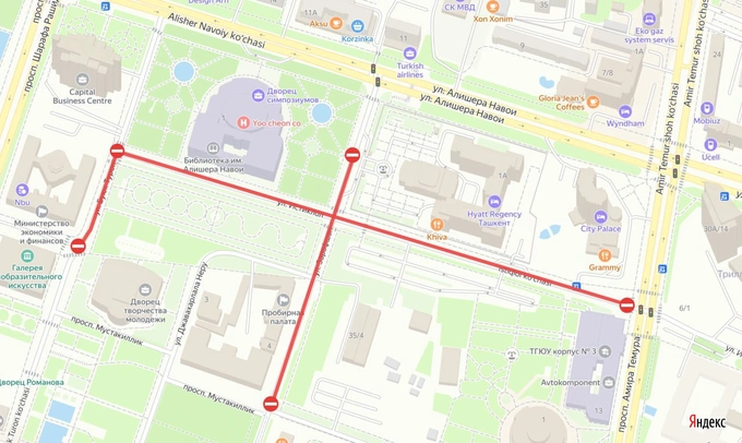 gastronomik ko‘cha, toshkent shahri, transport harakati, yangi yil