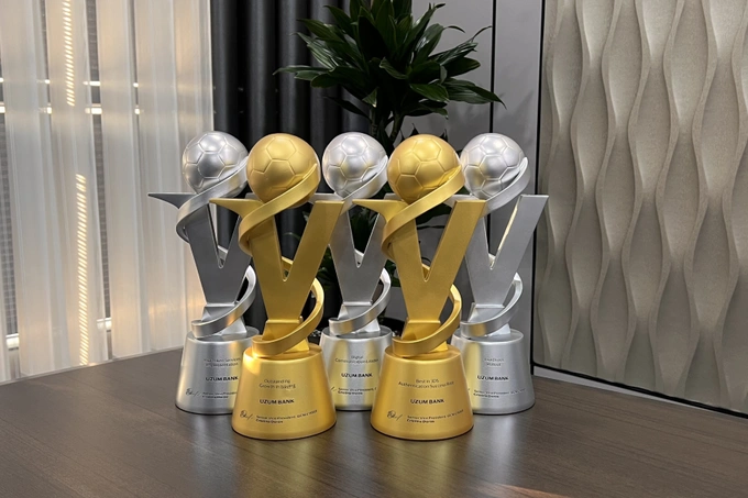 Uzum Bank получил пять наград Visa