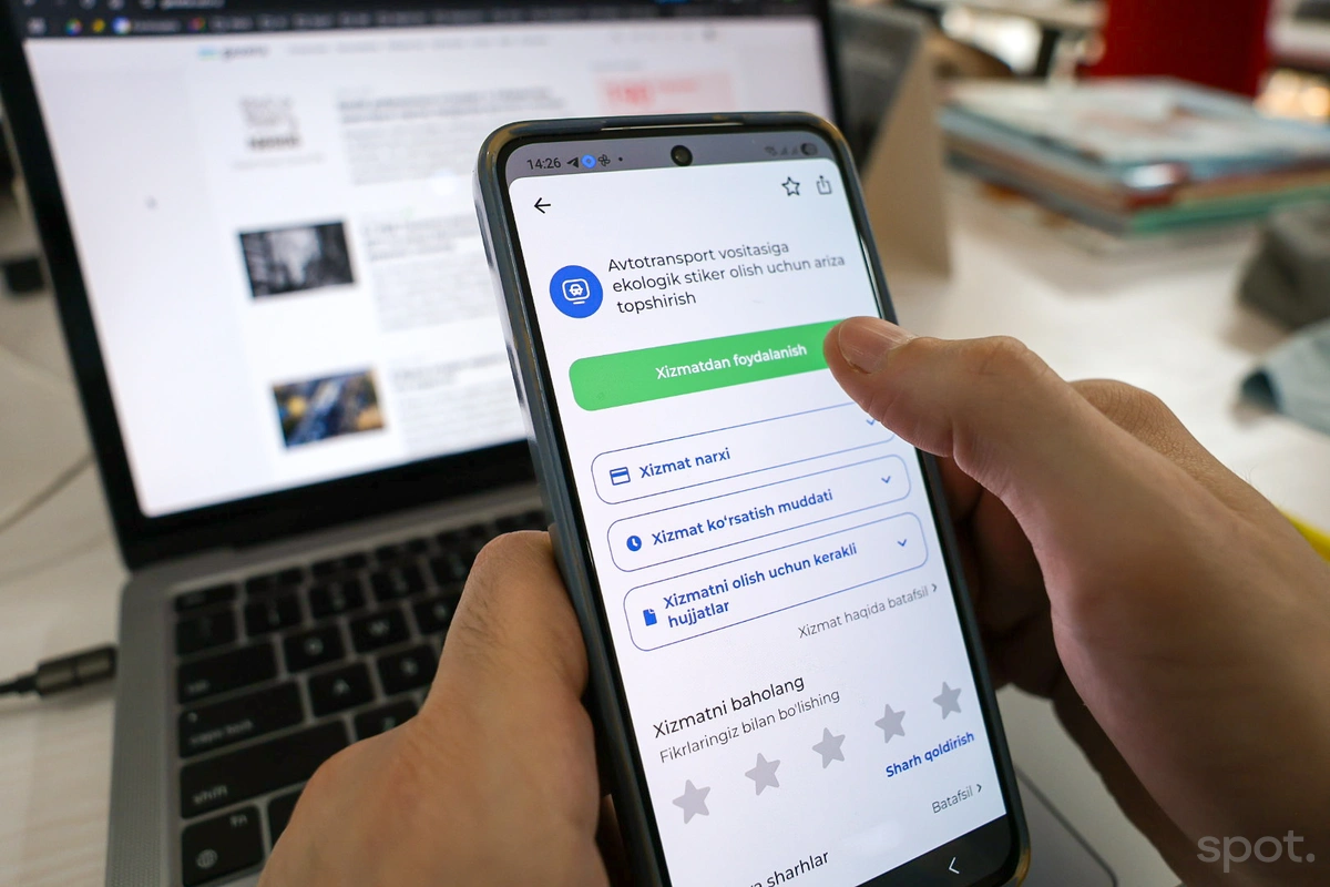 Avtomobillar uchun ekostikerlarni onlayn olish imkoni yaratildi