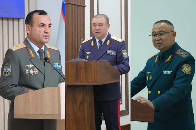 Рустам Джураев, Ботир Кудратходжаев, Азизбек Икрамов (слева направо)