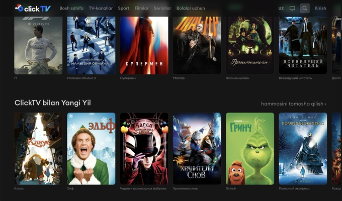 kino, platformalar, striming xizmatlari