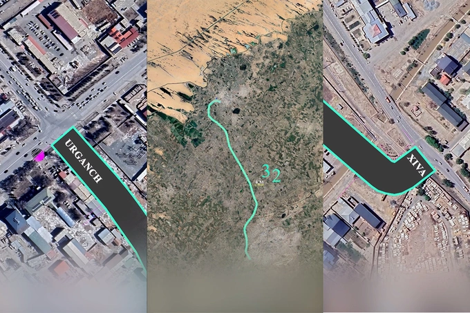 pulli yo‘l, transport, urganch-xiva, xorazm, yo‘l qurilishi, pulli yo'l