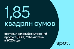 Цифра: на сколько вырос ВВП Узбекистана в 2025 году