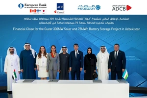 Masdar kompaniyasi Qashqadaryoda quyosh fotoelektr stansiyasi va energiya saqlash tizimi quradi