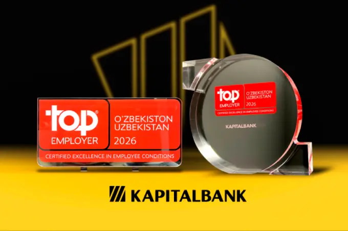 Kapitalbank yana Top Employers Institute tomonidan O‘zbekistondagi eng yaxshi ish beruvchilardan biri deb topildi