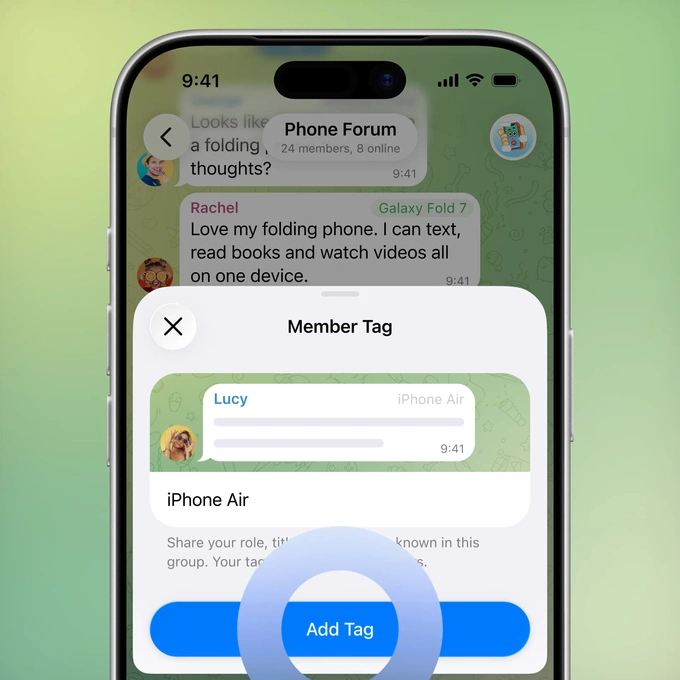 telegram, yangilanishlar